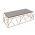 Mesa de Centro Vies cor Off White com Cobre